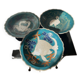 Set of ceramic wall plates