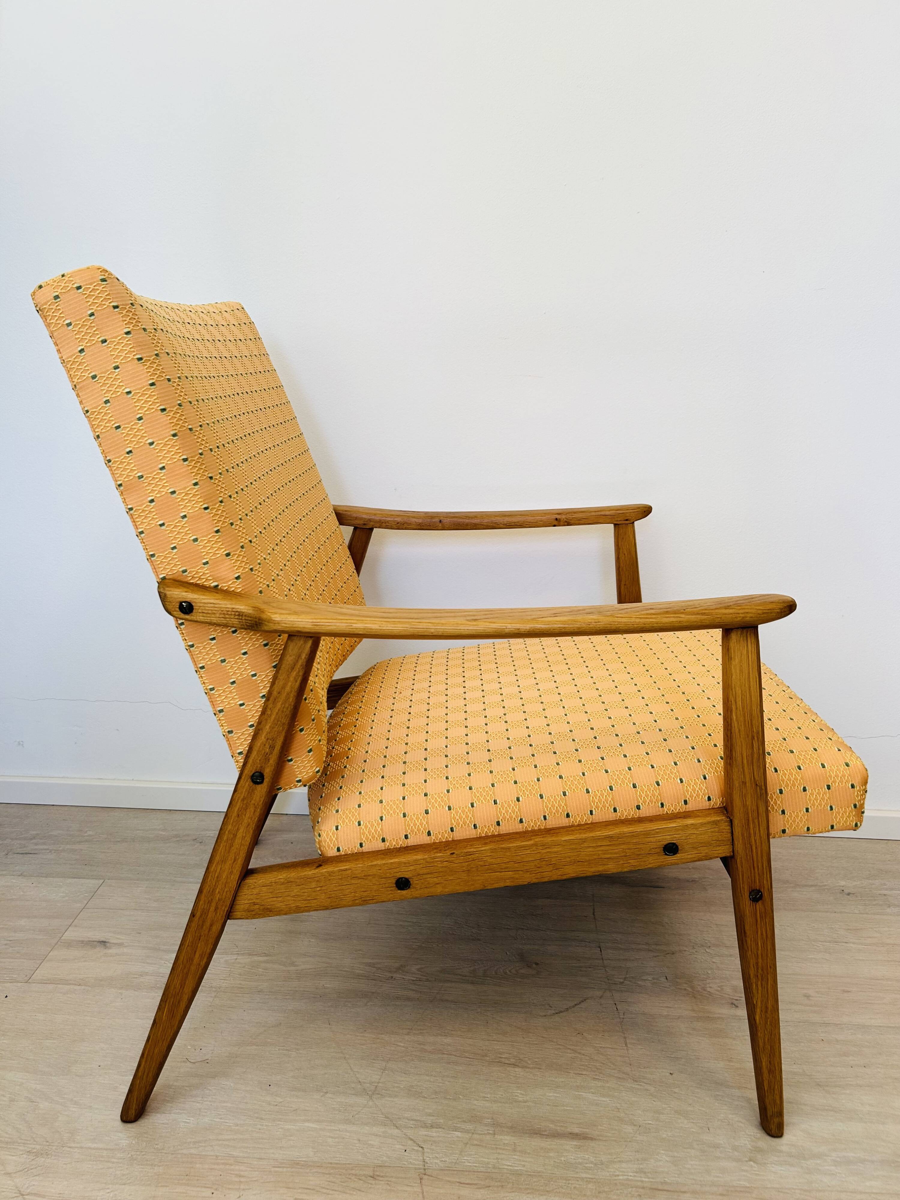 Fully Restored Vintage Armchair from Czechoslovakia 1960’s