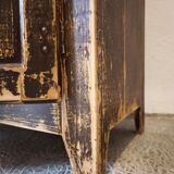 Buffet parisien en bois patiné marron