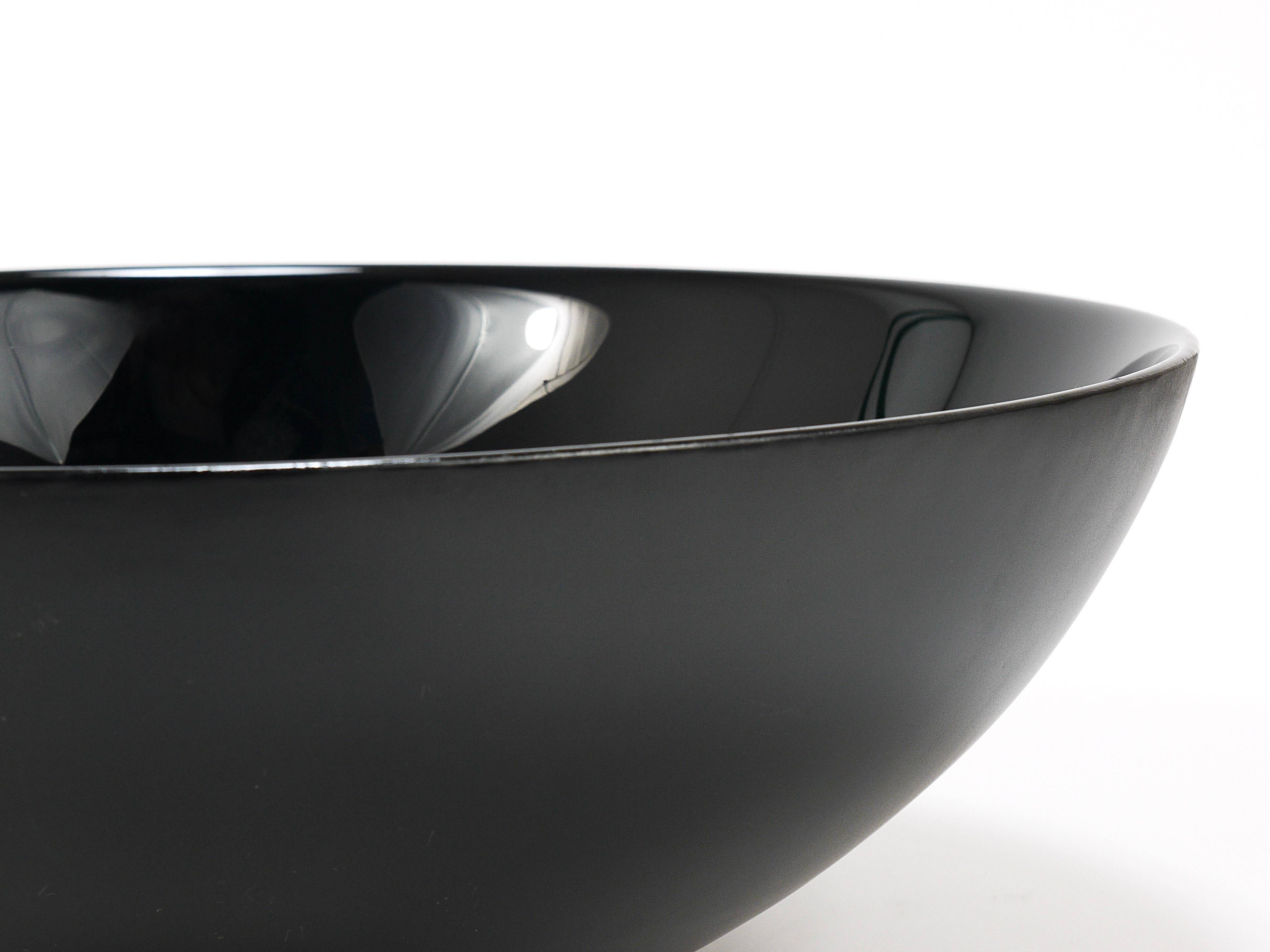 Grand Bol Centre Noir Riedel x Mesa Design, Post-Modernism Italy, 1980