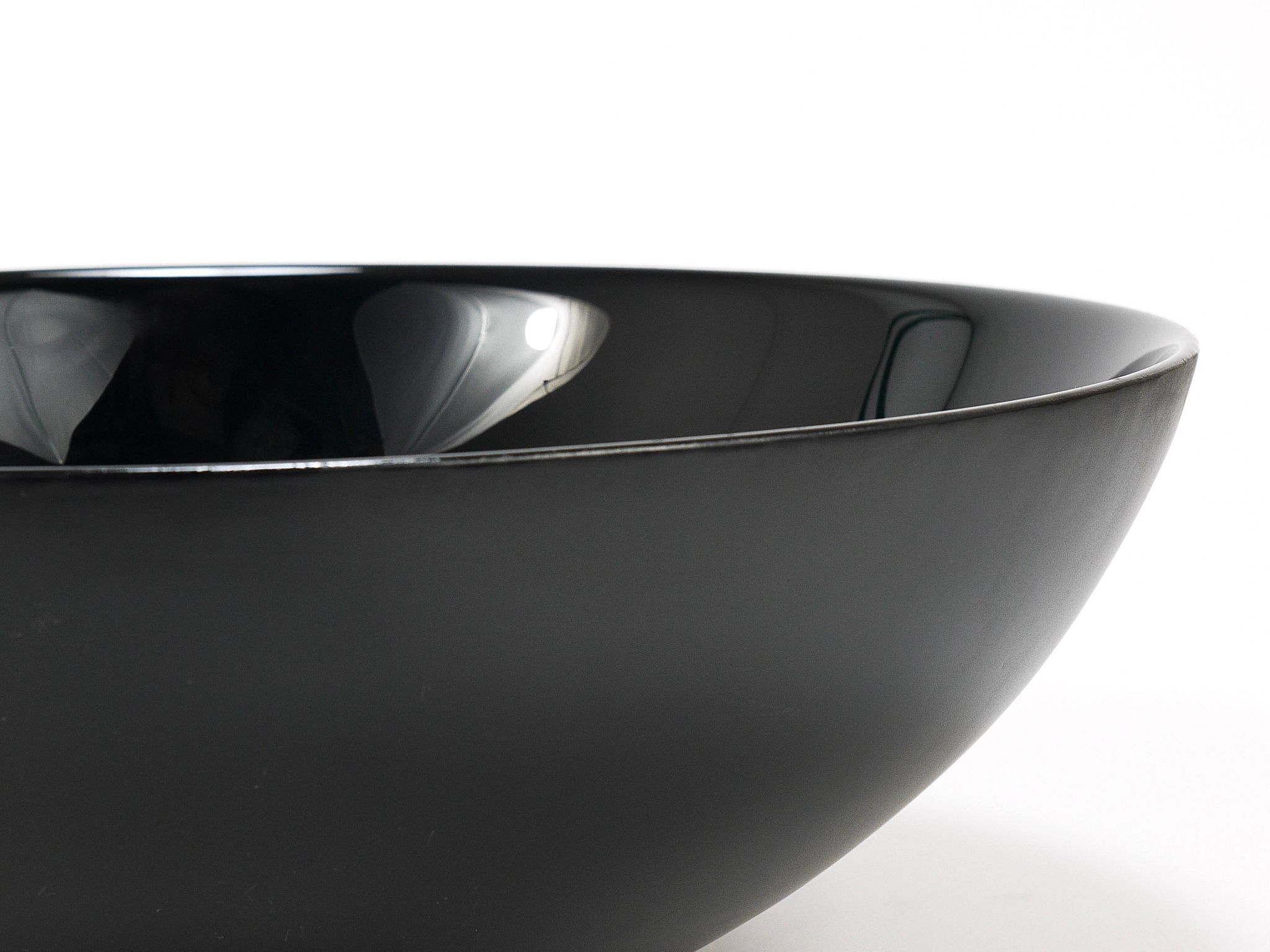 Grand Bol Centre Noir Riedel x Mesa Design, Post-Modernisme Italie, 1980