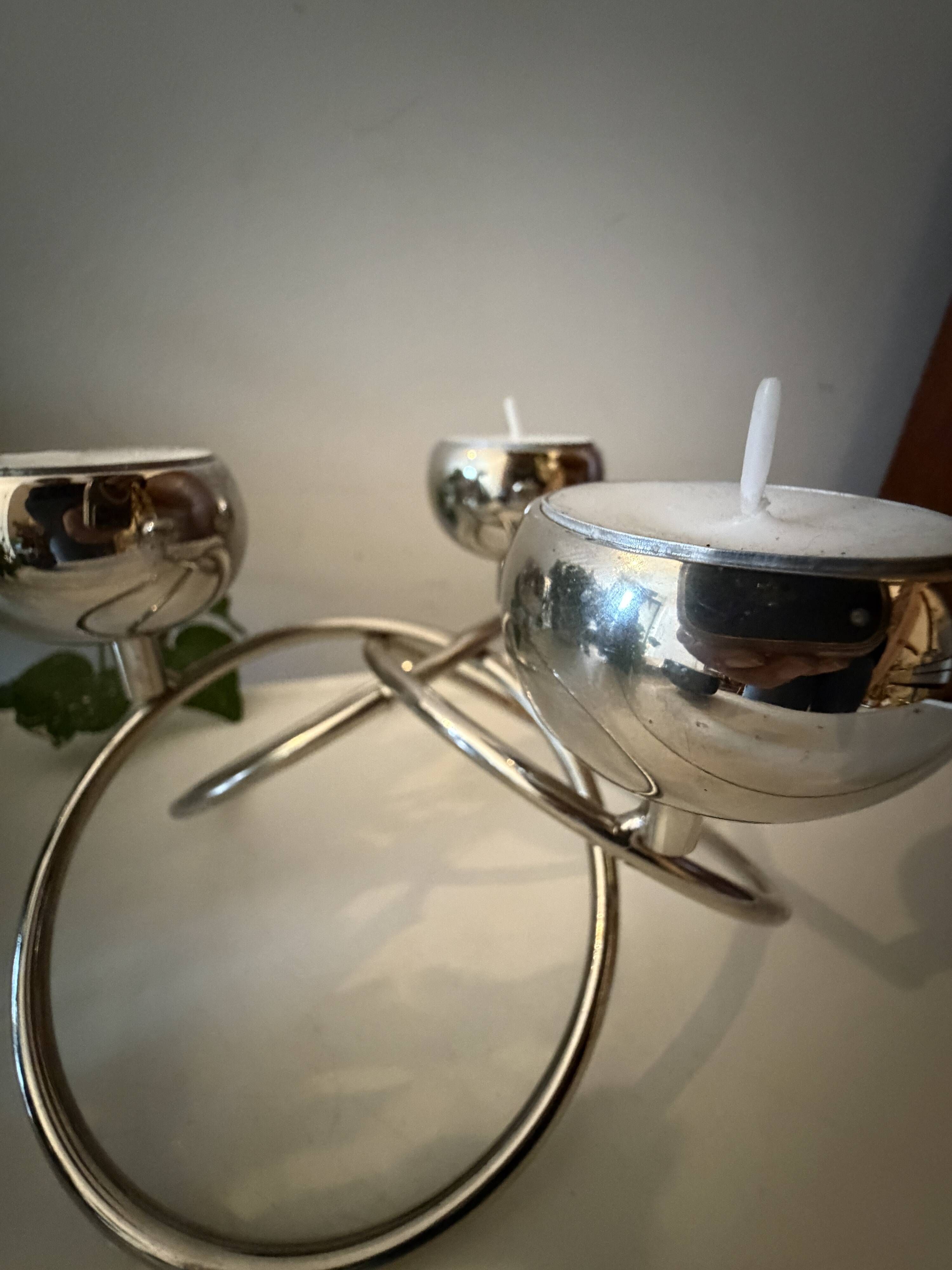 Space Age Candle Holder