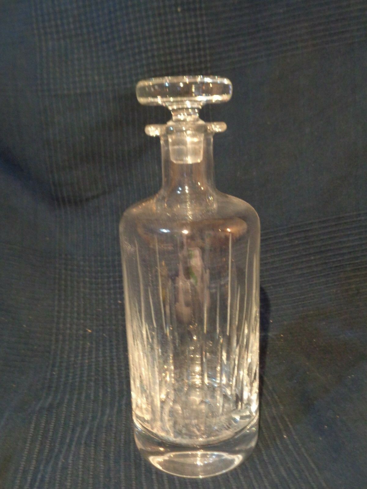 Bohemian baccarat-sized crystal whiskey carafe