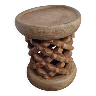 African Bamiléké Brown Stool
