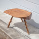 Tripod wood table, root table, natural wood table, vintage coffee table, brutalist