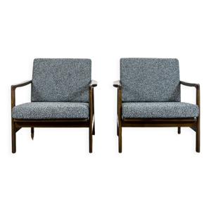 Paire de fauteuils B-7522 noirs