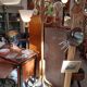 Rattan coat rack