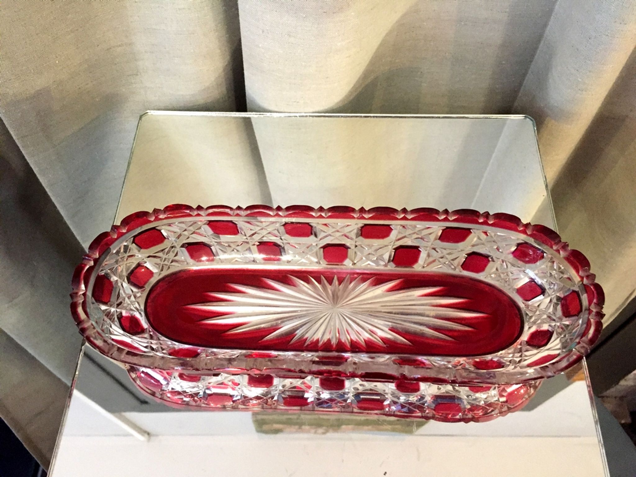 Comb door toothbrush holder empty bohemian glass pocket