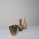 Collection of 3 ceramic vases by Gunnar Nylund Rörstrand Sweden, 1950s.