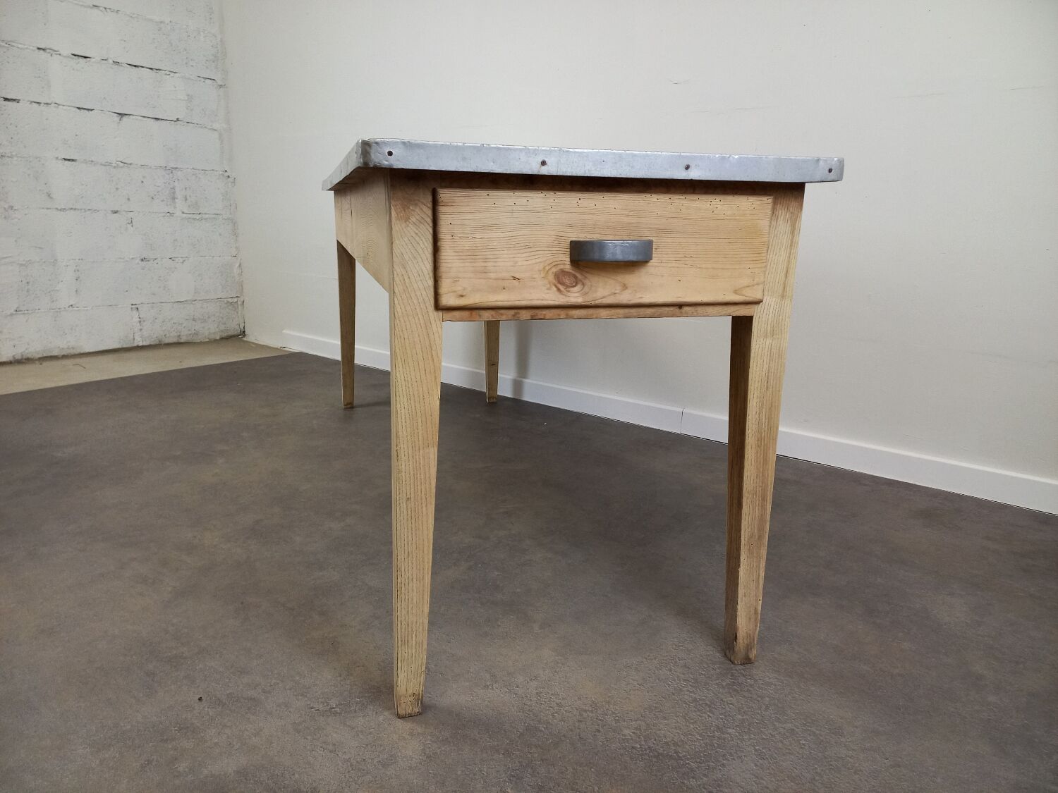 Bistro table zinc tray 185 cm