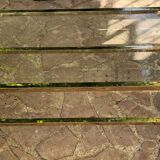 Gold metal coffee table