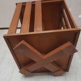 small wooden rotating bookcase