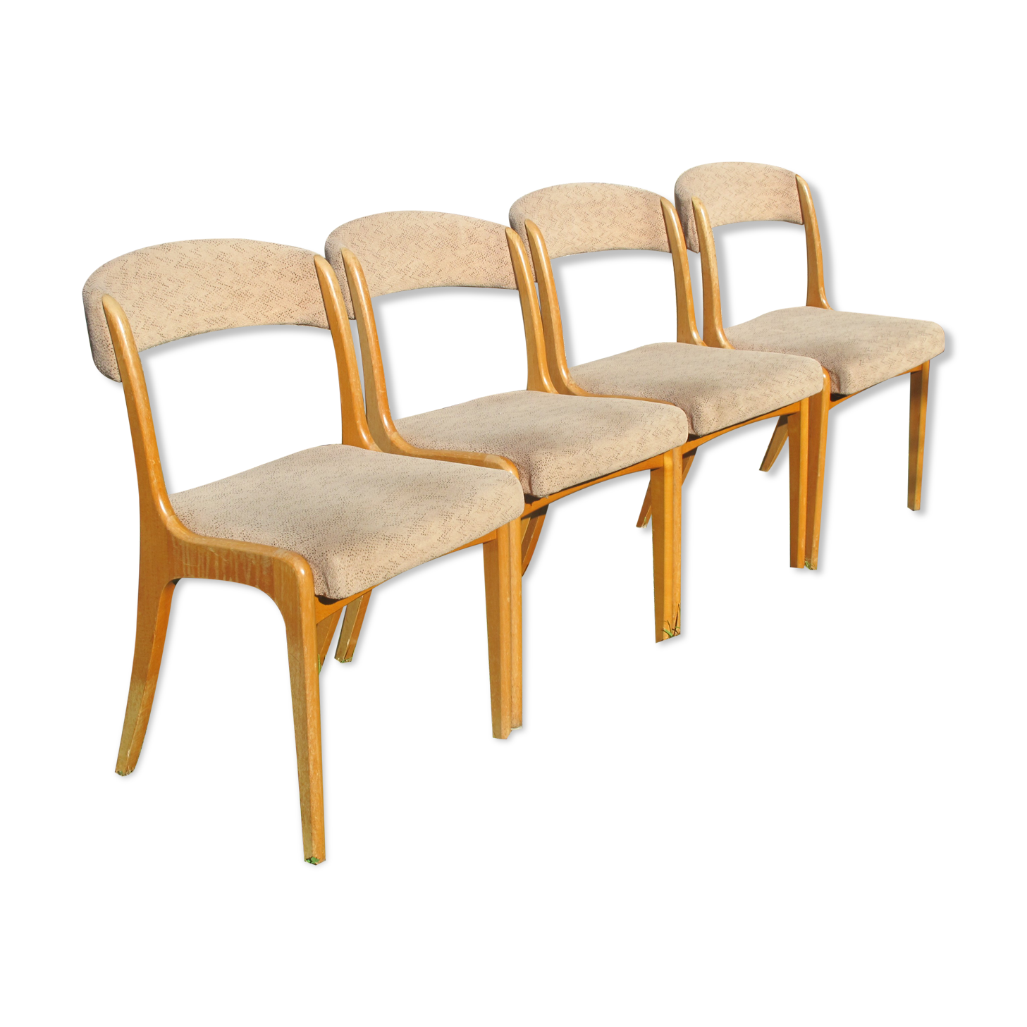 Series of 4 scandinavian chairs