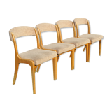 Series of 4 scandinavian chairs