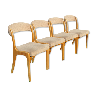 Series of 4 scandinavian chairs