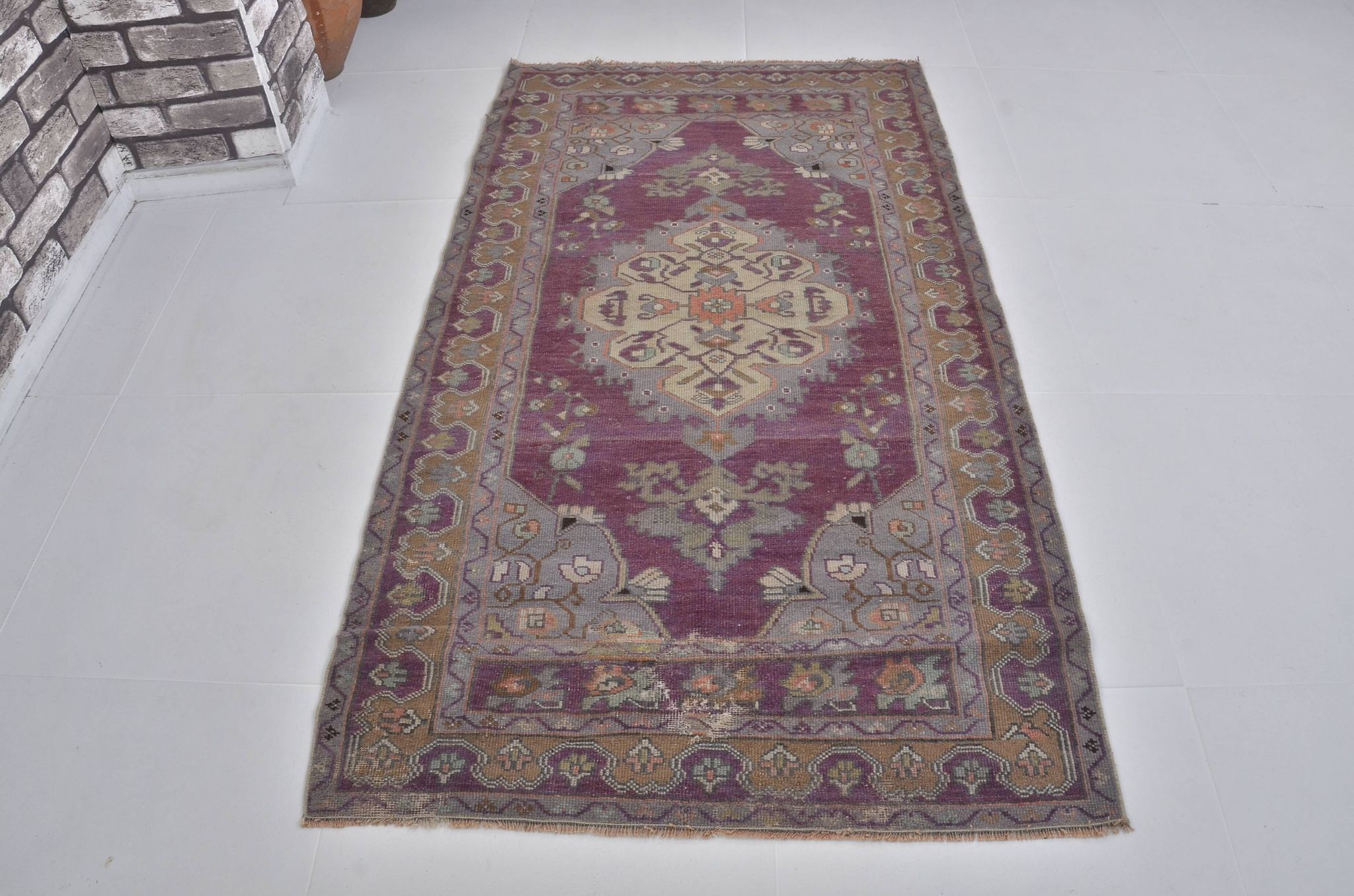 Tapis turc Oushak noué à la main sku 1346