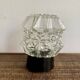 Diamond-point molded glass ceiling light, 1960