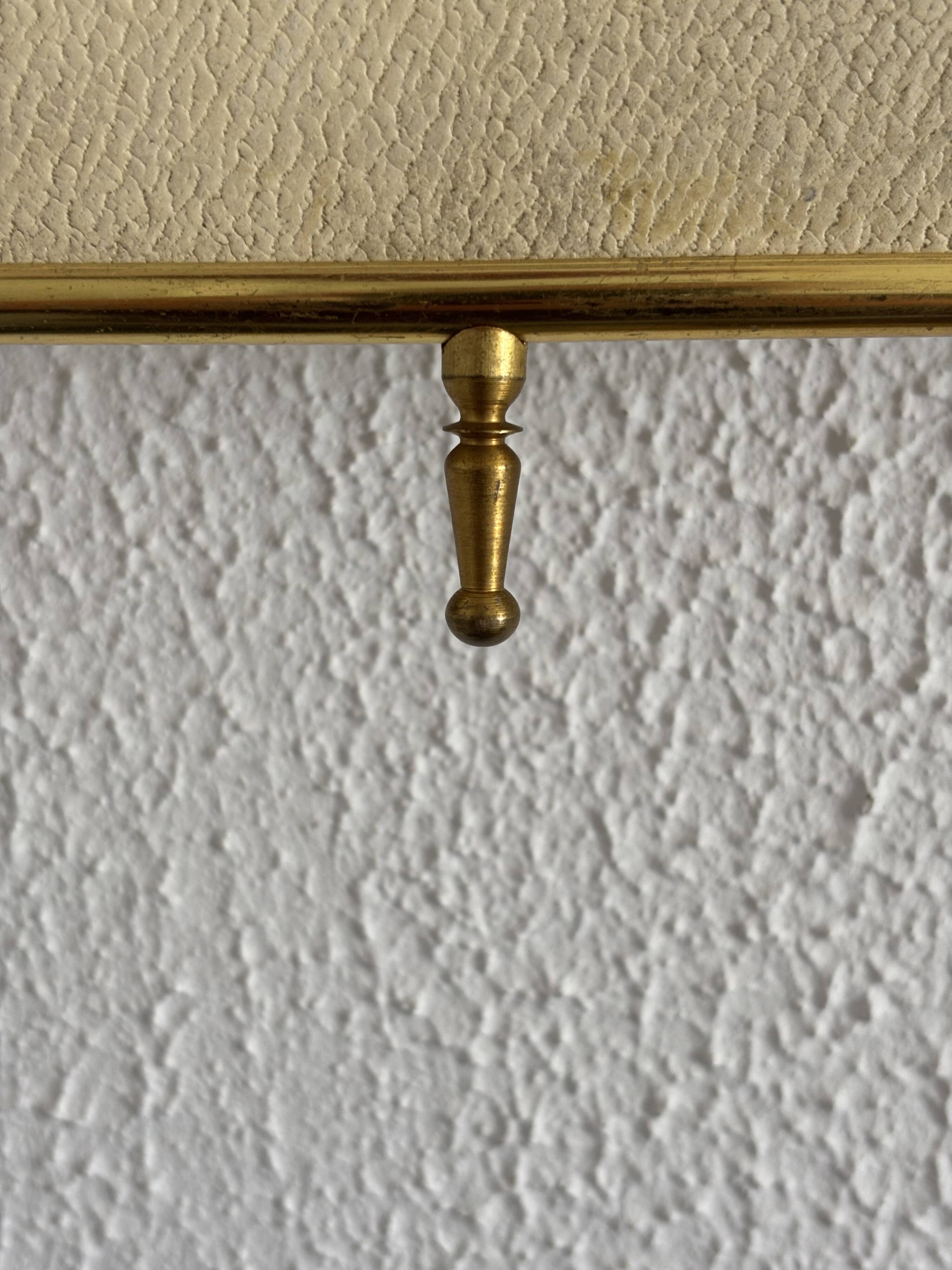 Miroir vintage 1920 triptyque barbier doré fleurs neuf bon marché - 28 x 60