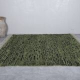 Custom green Moroccan rug