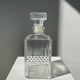 Vintage glass whiskey decanter H:22cm