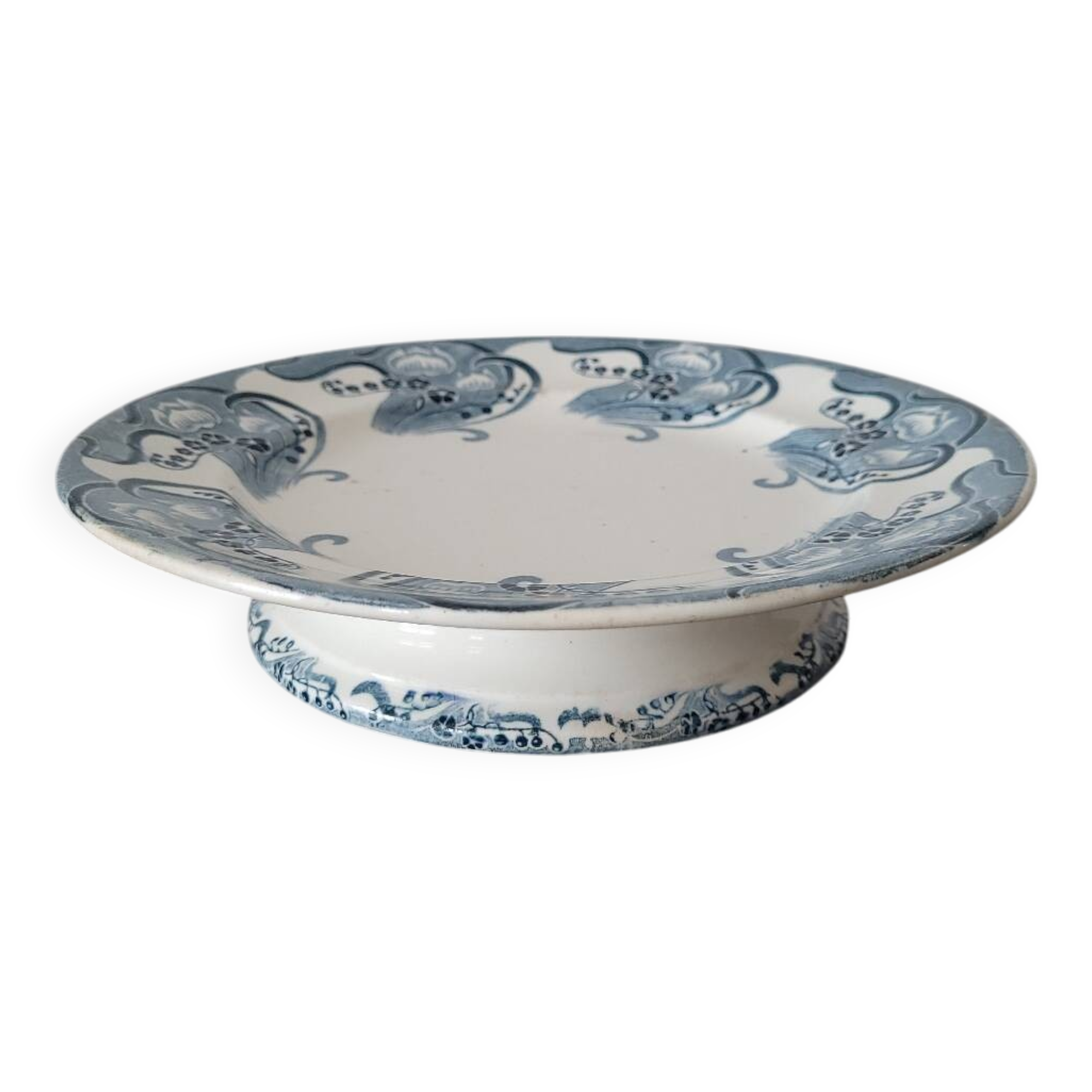 Longwy blue footed plate