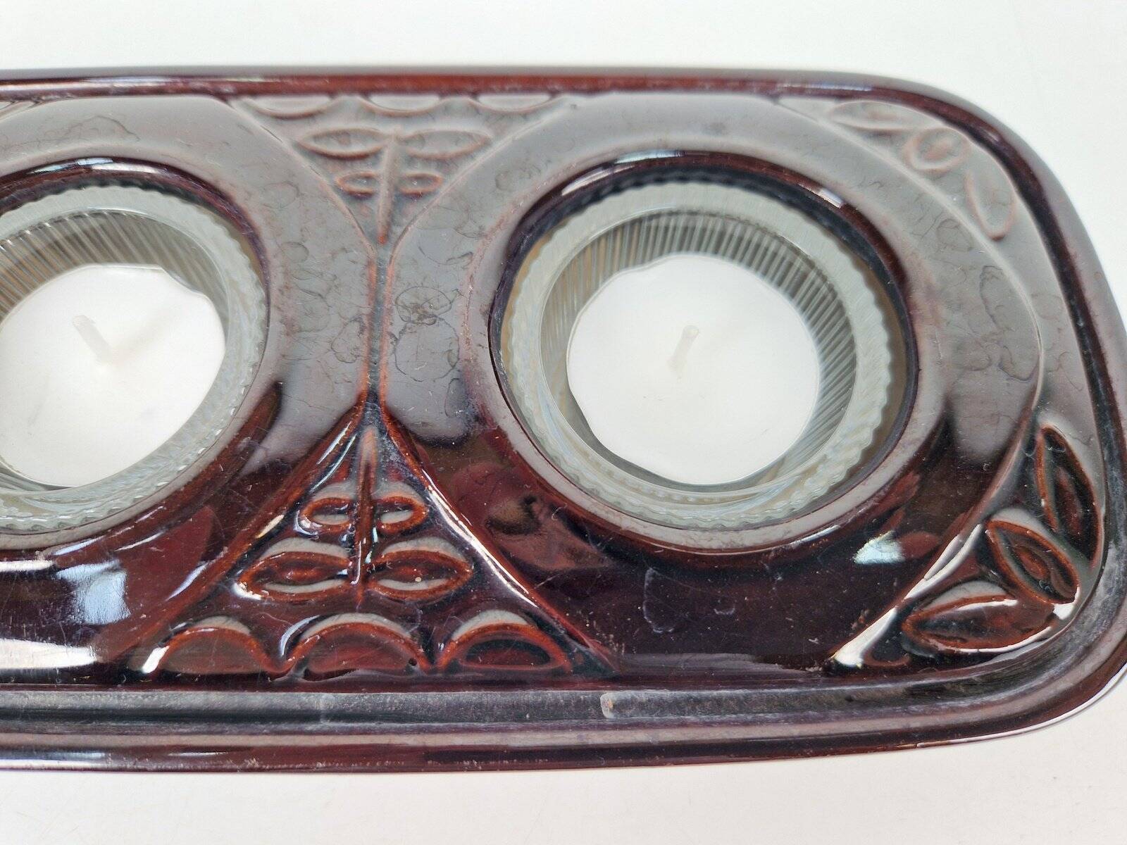 Vintage Tealight Holders in Ceramic from Bay Keramik, 1960s, Set of 2