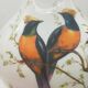 Decorated ceramic vase signed Pecchioli 1950s