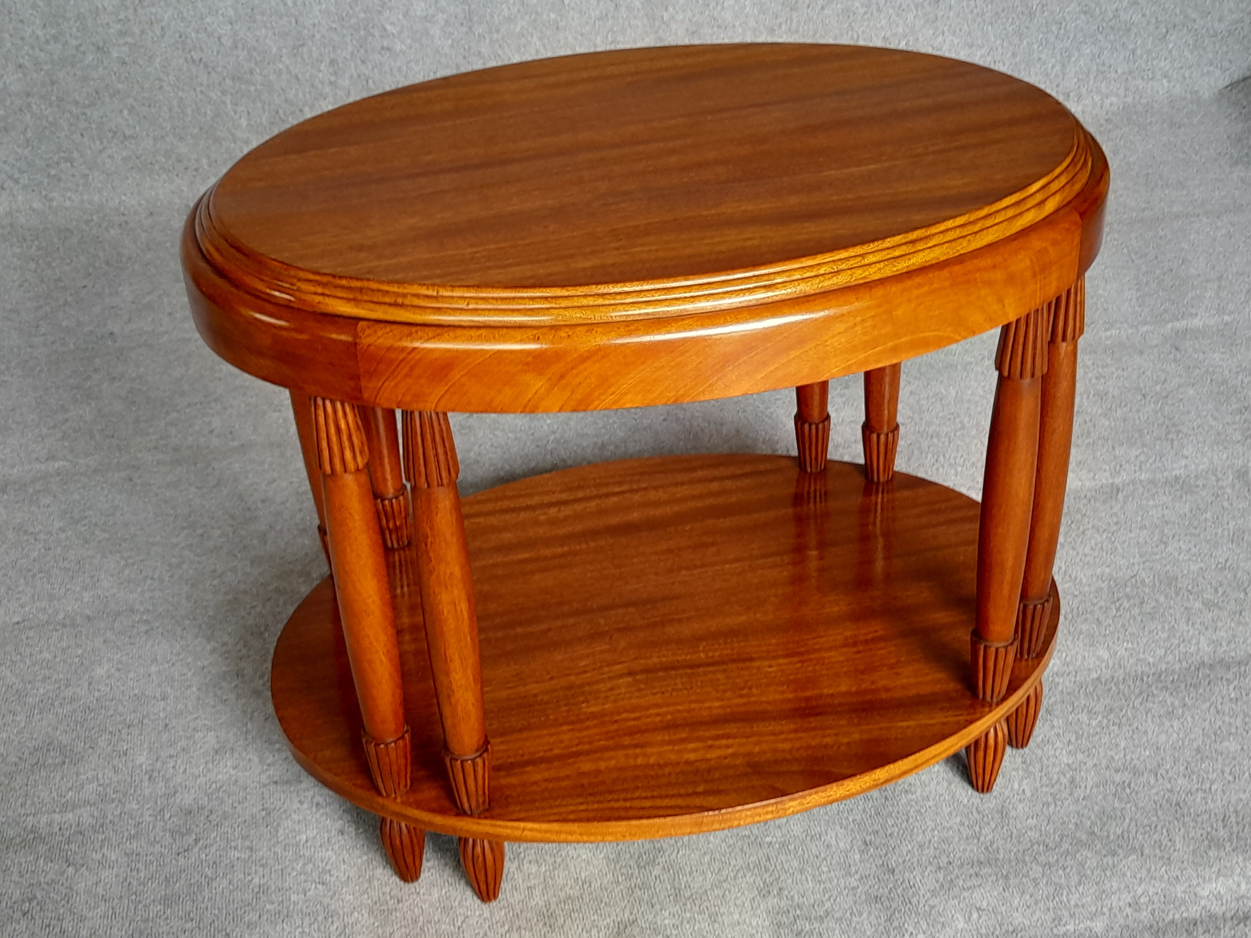 Art Deco period oval coffee table