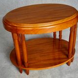Table basse ovale d'époque art déco