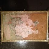 Miroir triptyque de barbier