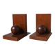 Pair (2) Wooden Bookends - Amsterdam School - 1920s, the Netherlands