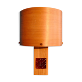 Scandinavian table lamp in strips of pine, 1960
