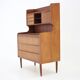 1960s danish teak writing cabinet