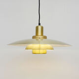 Vintage Lysaker Lamp In Golden Brass, Danish 1970s