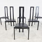 Vintage postmodern dining chairs, 1980s