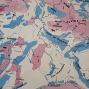 Old MDI map Germany Agricultural and vintage population
