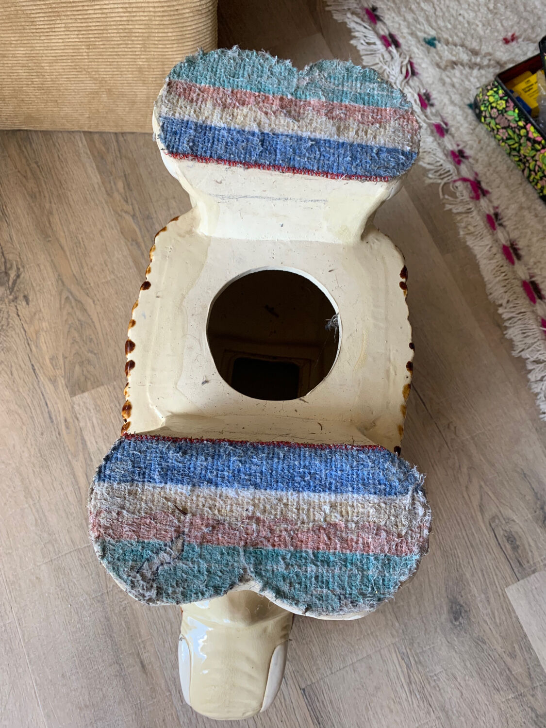 Vintage ceramic side table