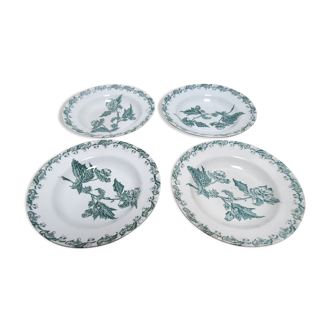 4 assiettes creuses St Amand