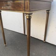 Table for games "Handkerchief" Napoleon III mahogany and brass fillet XIX century