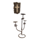 Candlestick stings wrought iron candles