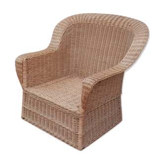 Rattan armchair manufacture 1950 large model