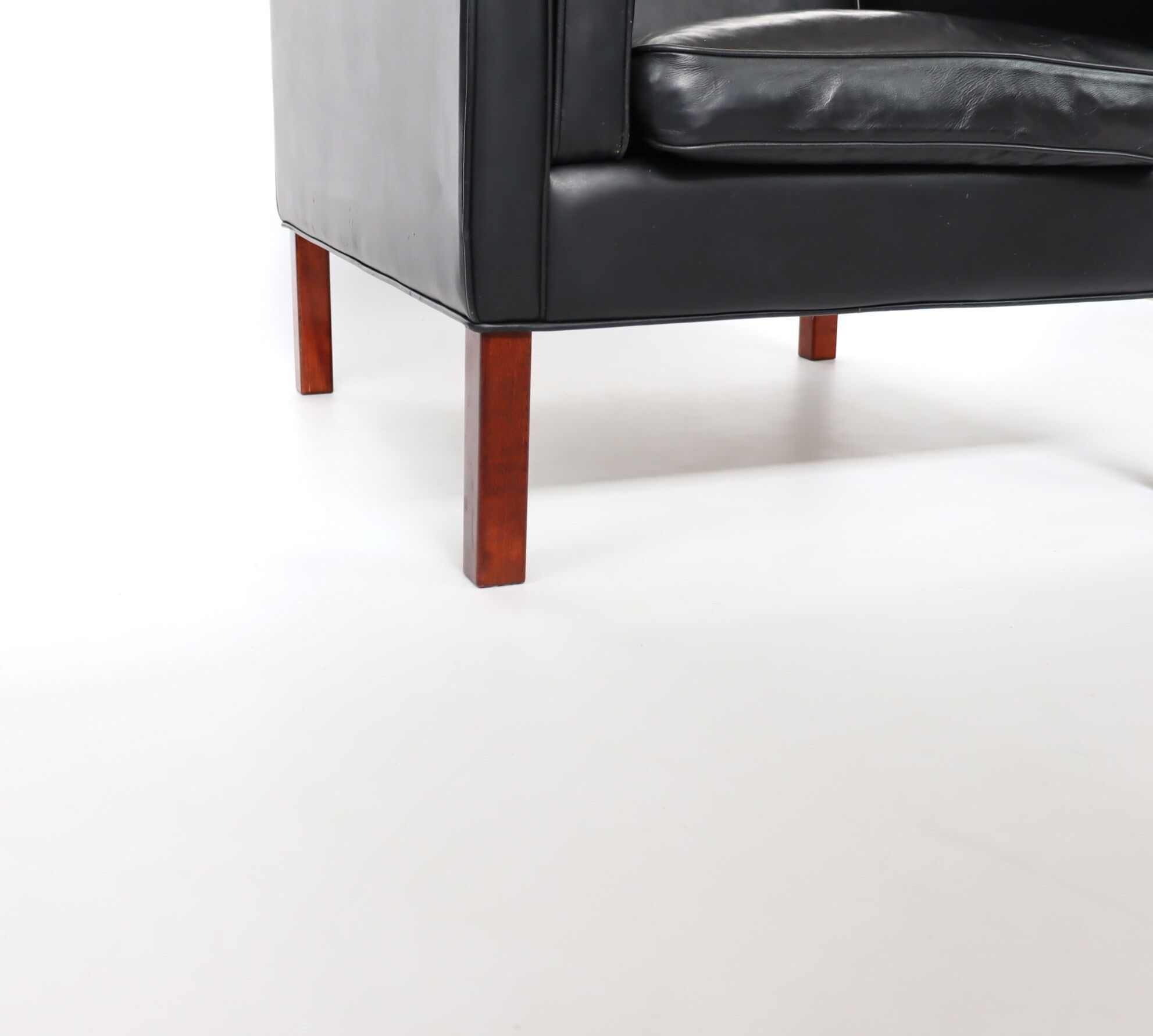 70s leather armchair