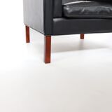 70s leather armchair