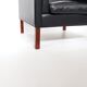 70s leather armchair