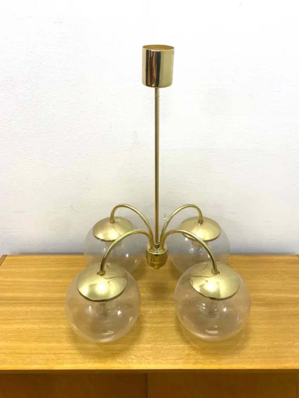 Retro chandelier, Kamenický Šenov, 1960s–1970s, Czechoslovakia