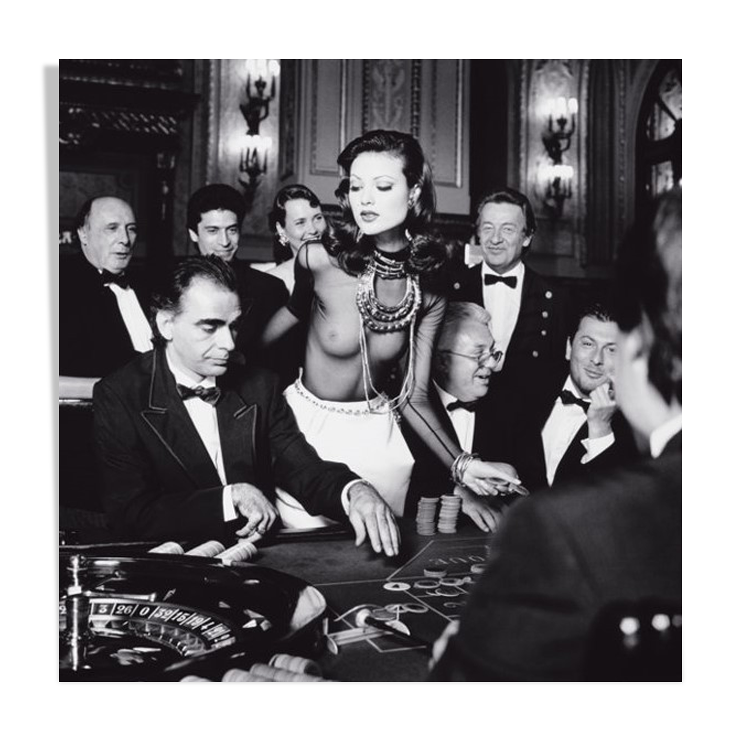 Photography, "At the Casino", Monaco, 1992 / NB / 15 x 15 cm