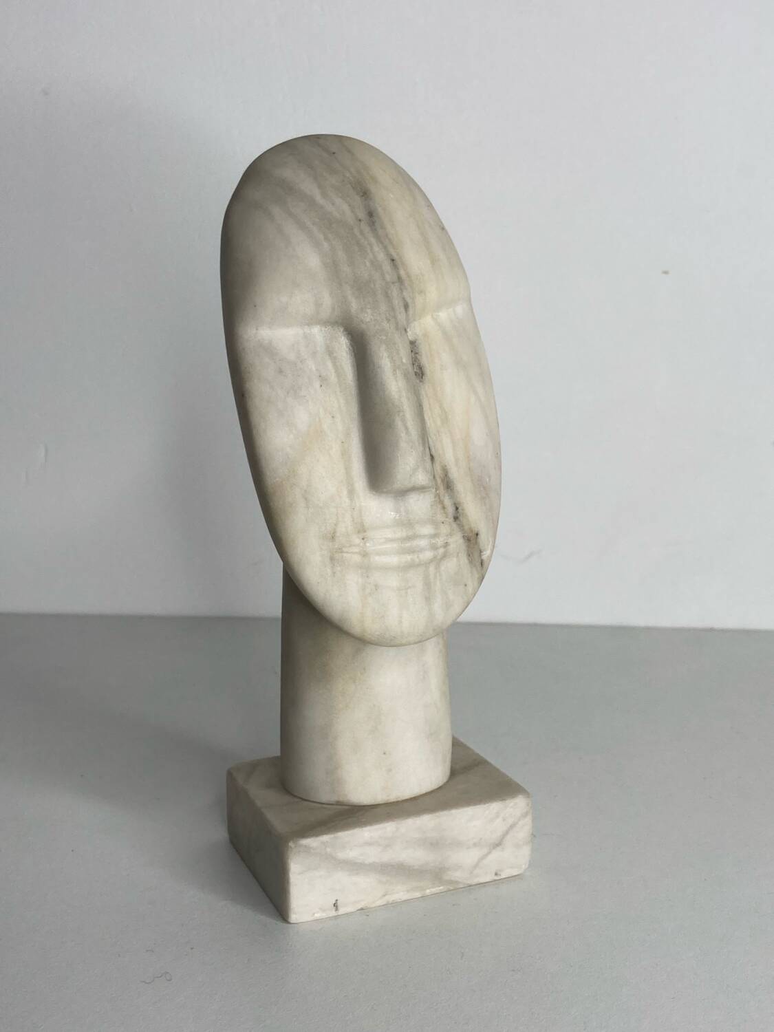 Greek marble idol statue