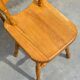 Set of 6 rustic pine chairs from the Vosges, 1980s.
