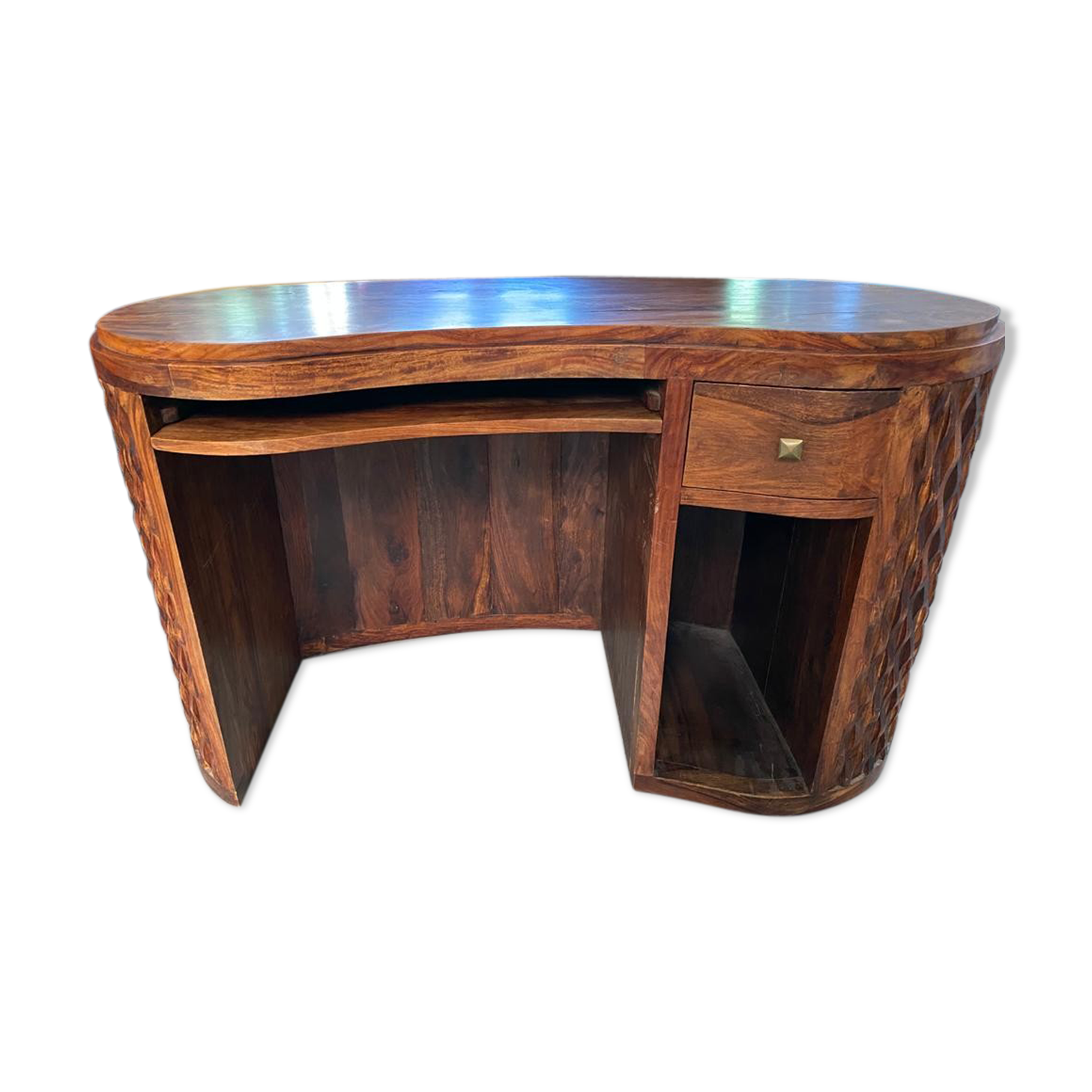 Rosewood bean shaped desk