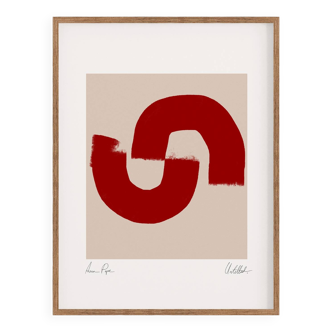 Abstract composition giclee print, 50x70cm